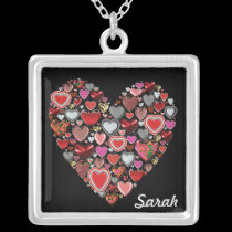 Heart of hearts design necklaces