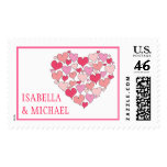 Heart of Hearts Love w Names Postage
