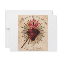 Heart of Jesus (small) invitations by spyderfyngers Heart of Jesus (small) invitations