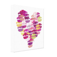 Heart of Kisses Canvas wrappedcanvas