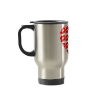 Heart of Kisses Travel mugs by JuJuGarden Heart of Kisses Travel mugs