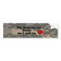 Heart of my Soldier bumper stickers