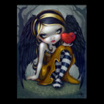 Heart of Nails ART PRINT gothic Valentine fairy