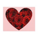 Heart of Roses postcards by JuJuGarden Heart of Roses postcards