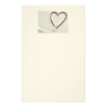 Heart of Sand/Beach Personalized Stationery