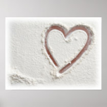 Heart of Sand/Beach Poster