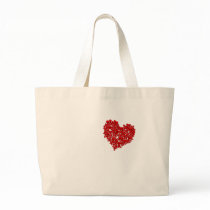 Heart of Skulls - Emo Alternative Grunge Rock Punk Tote Bag