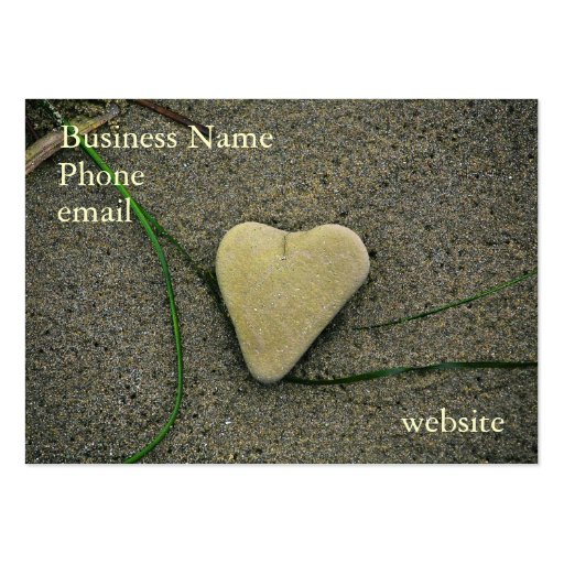 Heart of Stone business card-Customize it! (front side)