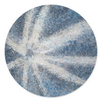 “heart of the water " round stickers