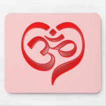 heart ohm mouse pads