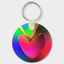 Heart on a String keychains