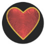 Heart On Black, sticker