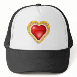 Heart on fire hats