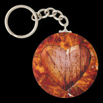 Heart on Fire Keychain keychains