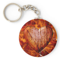 Heart on Fire Keychain