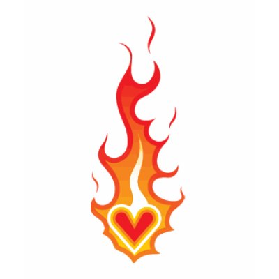 Heart on Fire Tattoo Tee Shirts by teamking0216. Tattoo designed T-Shirt