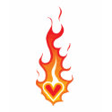 Heart on Fire Tattoo t-shirts by teamking0216 Heart on Fire Tattoo t-shirts