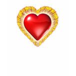 Heart on fire t-shirts