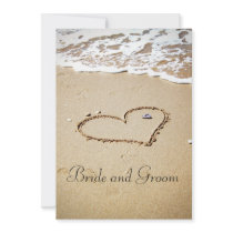 Heart on the Shore Personalized Invite