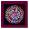Heart Opening Mandala Print by arteeclectica