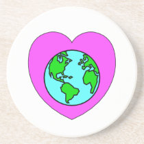 Heart Our Planet coasters