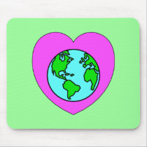 Heart Our Planet mousepads