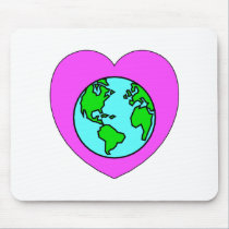 Heart Our Planet mousepads