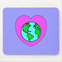 Heart Our Planet mousepads