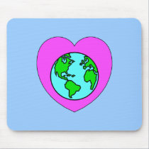 Heart Our Planet mousepads