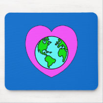 Heart Our Planet mousepads