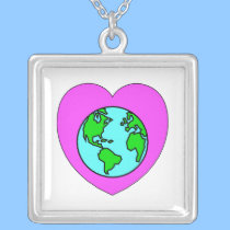Heart Our Planet necklaces