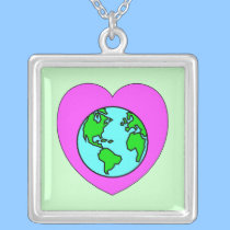 Heart Our Planet necklaces