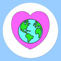 Heart Our Planet stickers