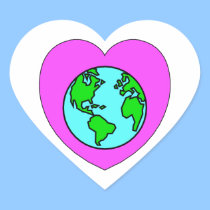 Heart Our Planet stickers