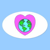 Heart Our Planet stickers
