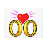 Heart Over Wedding Rings