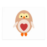 Heart Owl Post Card