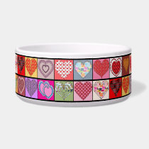 HEART PATCHES pet bowls