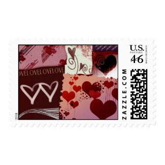Heart Patches stamp
