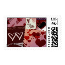 Heart Patches postage