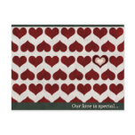 Heart Pattern Valentine Postcard