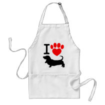 Heart paw apron