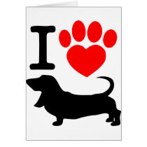 Heart paw card