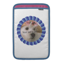 Heart-Paw Footprints Blue Ribbon Pet Template ipad sleeves