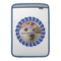 Heart-Paw Footprints Blue Ribbon Pet Template ipad sleeves