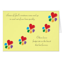 Heart-Paw_"Footprints on the Heart" pet sympathy Card