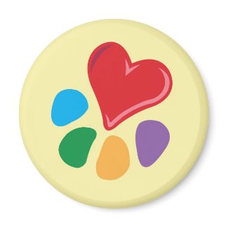 Heart-Paw_Magnet magnet