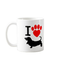 Heart paw coffee mugs