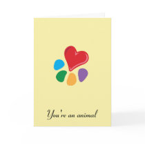 Heart-Paw_"You're an animal" Valentine's cards