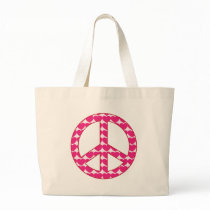 Heart Peace Sign Canvas Bags
